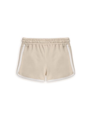 Short infantil relaxed com faixa lateral - bege | Carter's