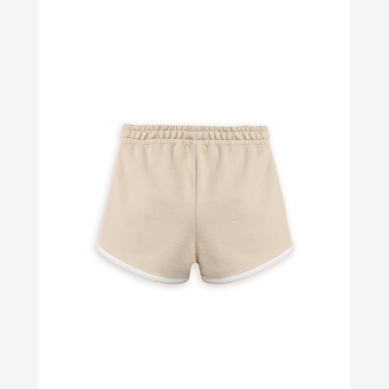 Short infantil relaxed com faixa lateral - bege | Carter's