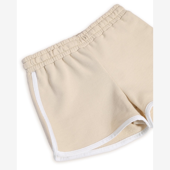 Short infantil relaxed com faixa lateral - bege | Carter's