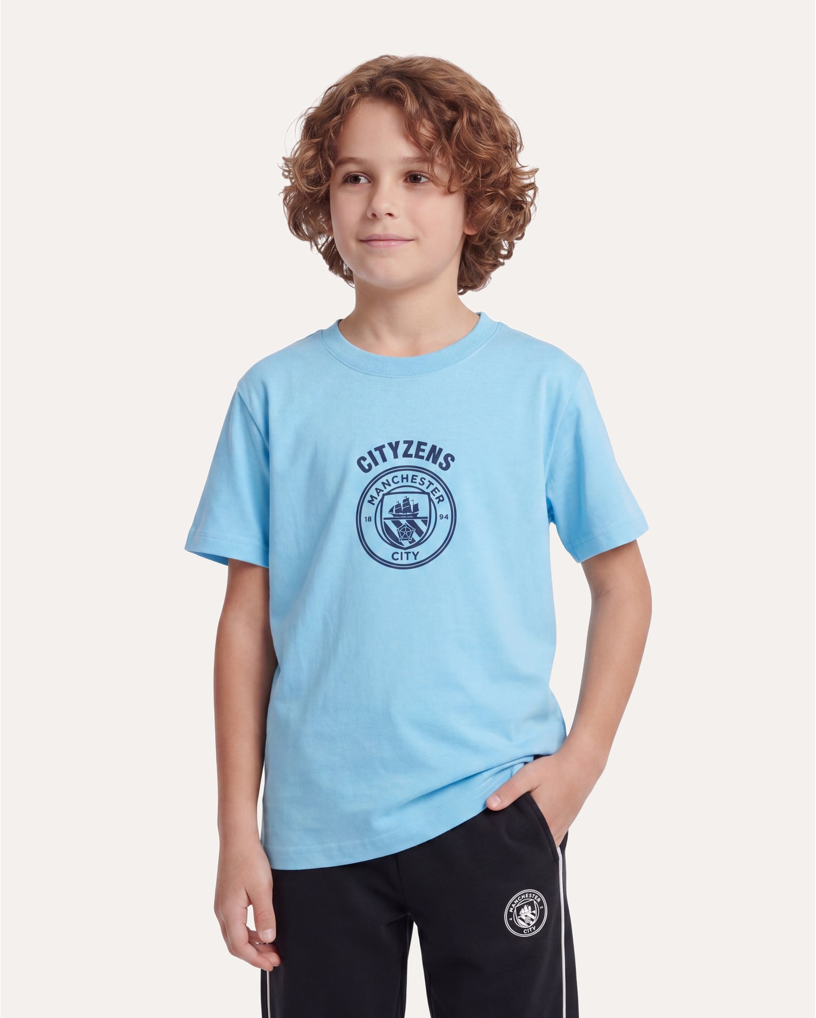 Camiseta infantil Manchester City Cityzens 6-14A - azul