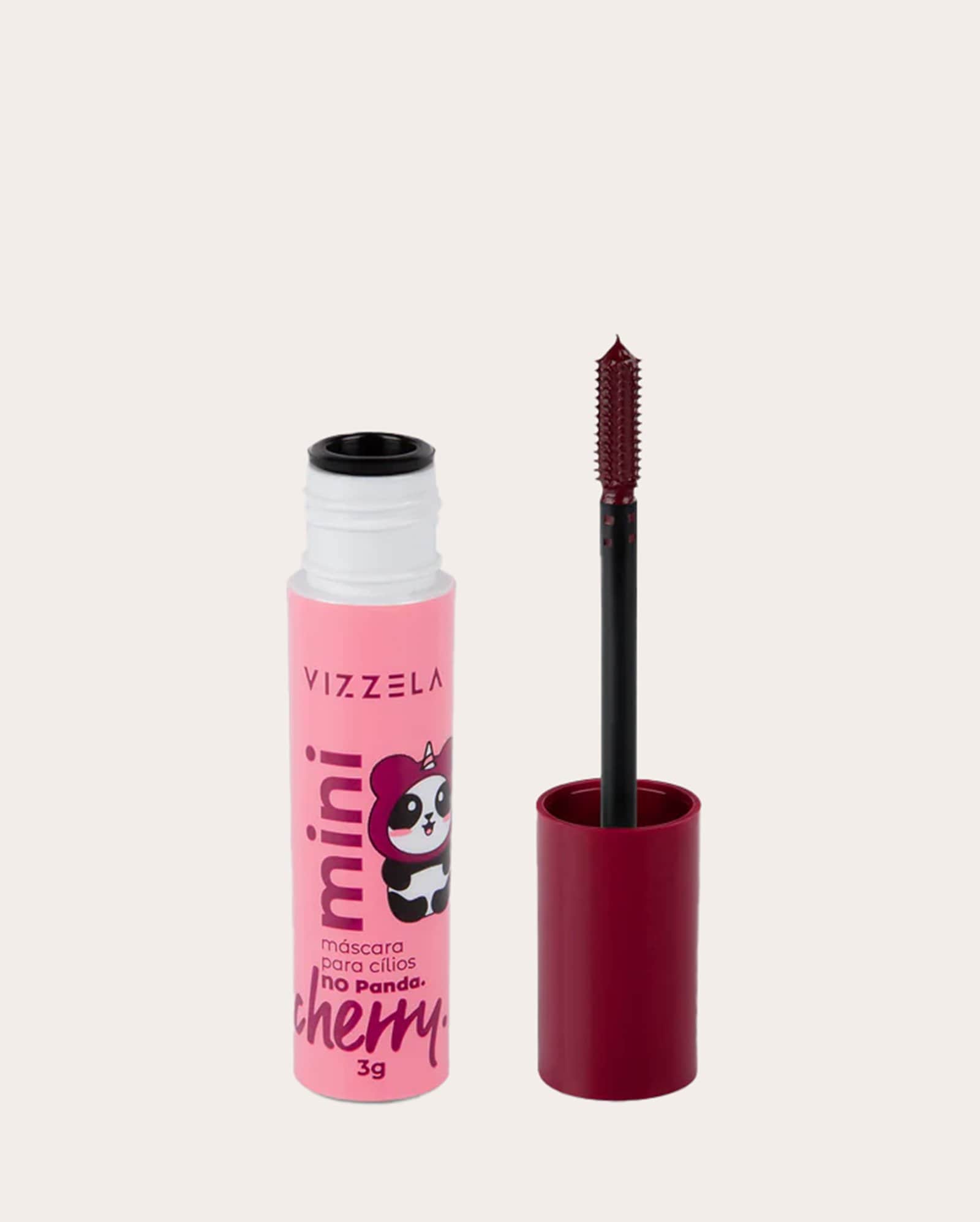 Mini máscara de cílios No Panda Cherry 3g | Vizzela Cosméticos