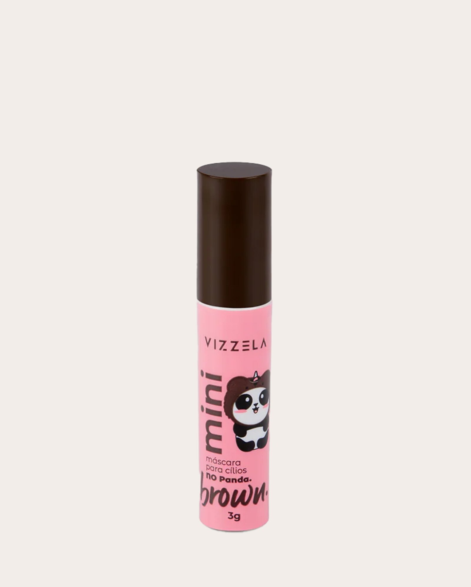 Mini máscara de cílios No Panda Brown 3g | Vizzela Cosméticos