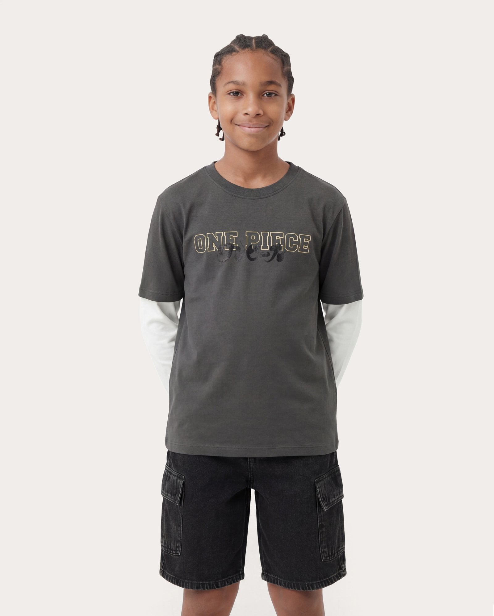 Camiseta infantil manga longa Luffy 6-14A | One Piece