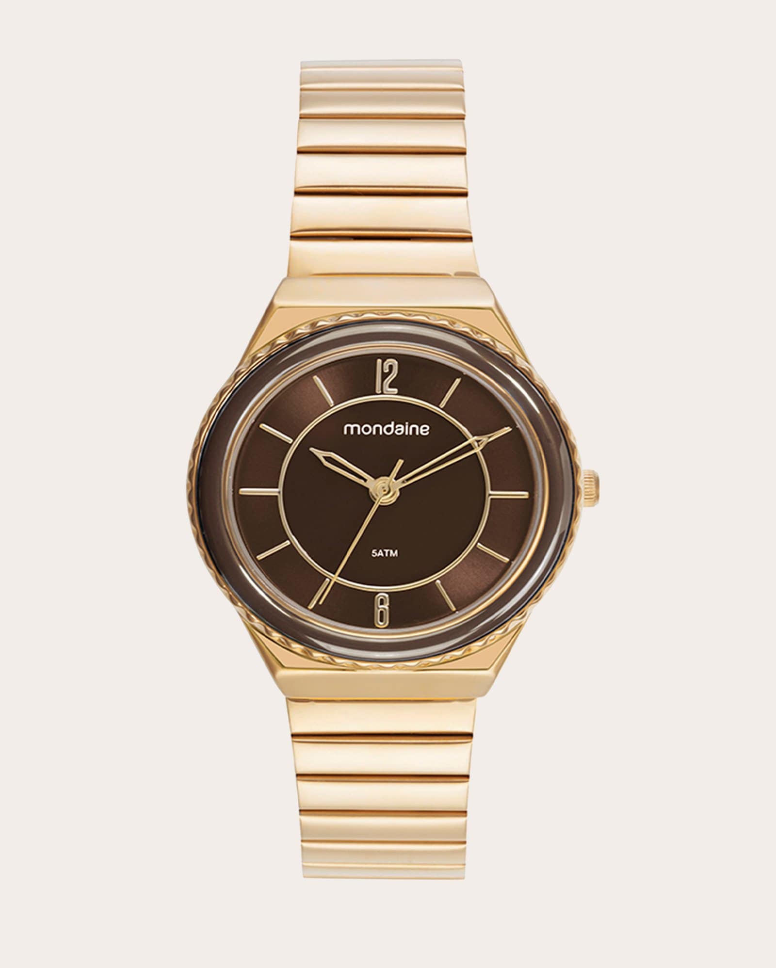Relógio analógico feminino 32940LPMVDE3 - dourado | Mondaine