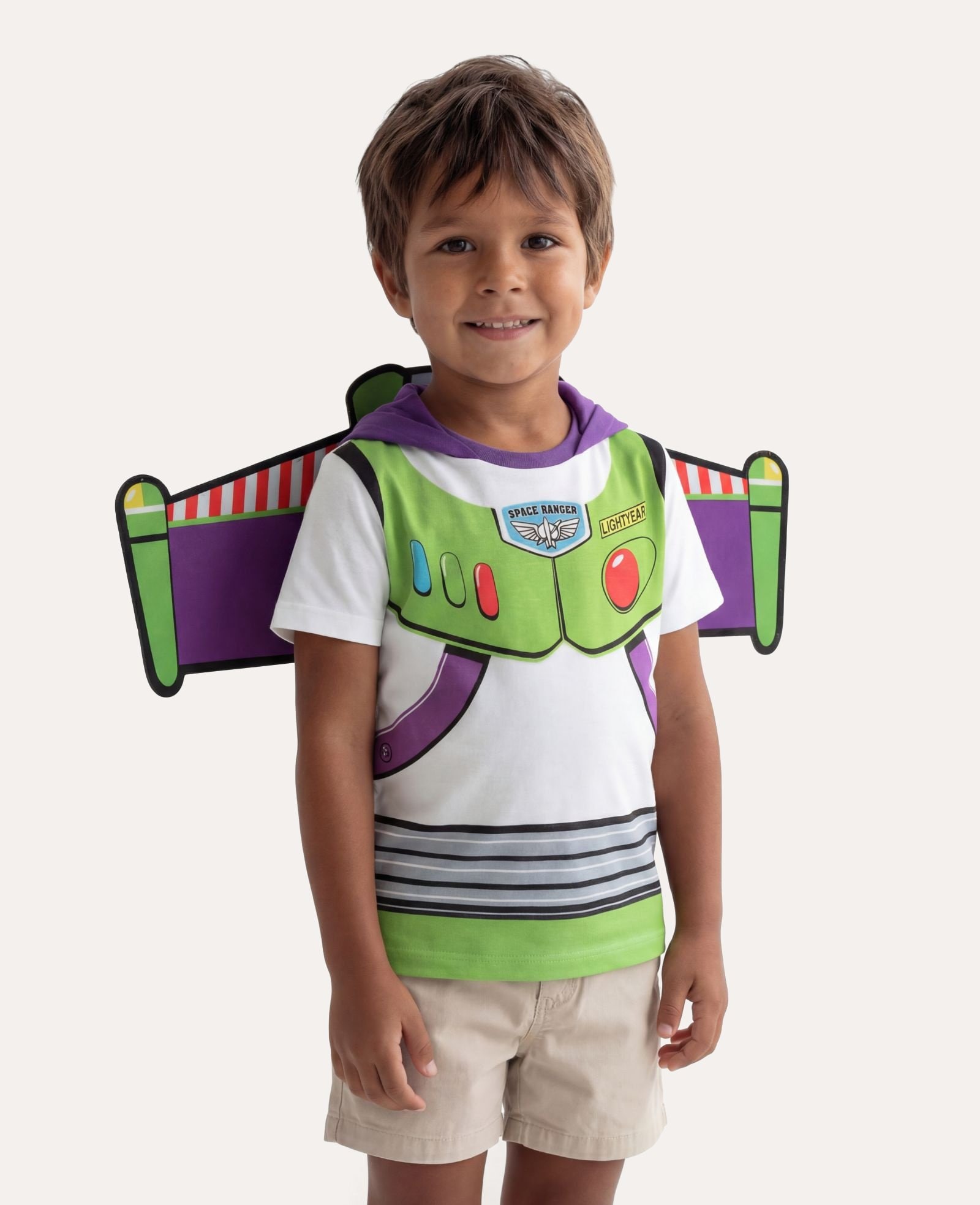 Camiseta infantil Buzz Lightyear com asa 1-6A - multicor | Disney