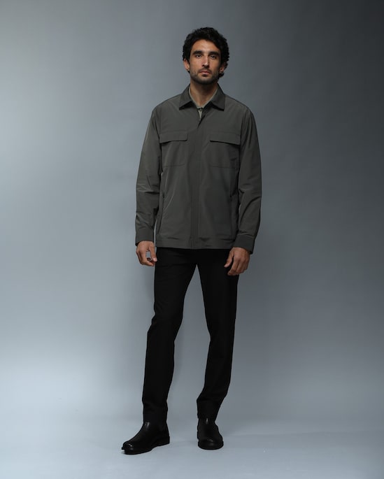 Jaqueta masculina Tech D-Ultras repelente à água - Verde
