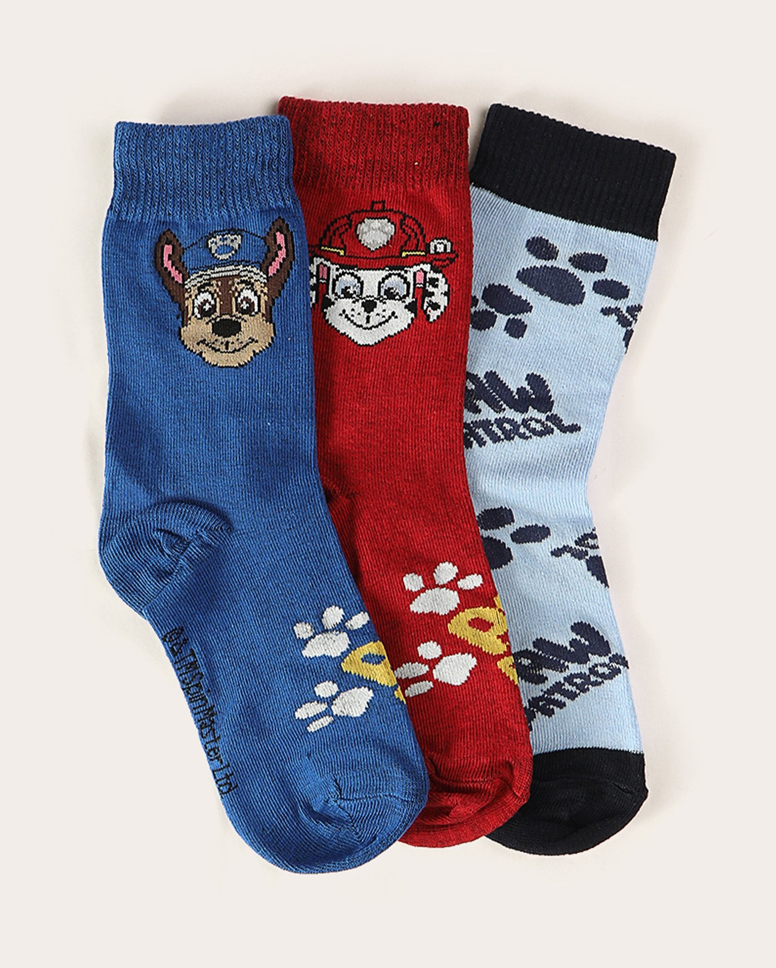 Kit meia infantil 3 pares Patrulha Canina - multicor | Paramount