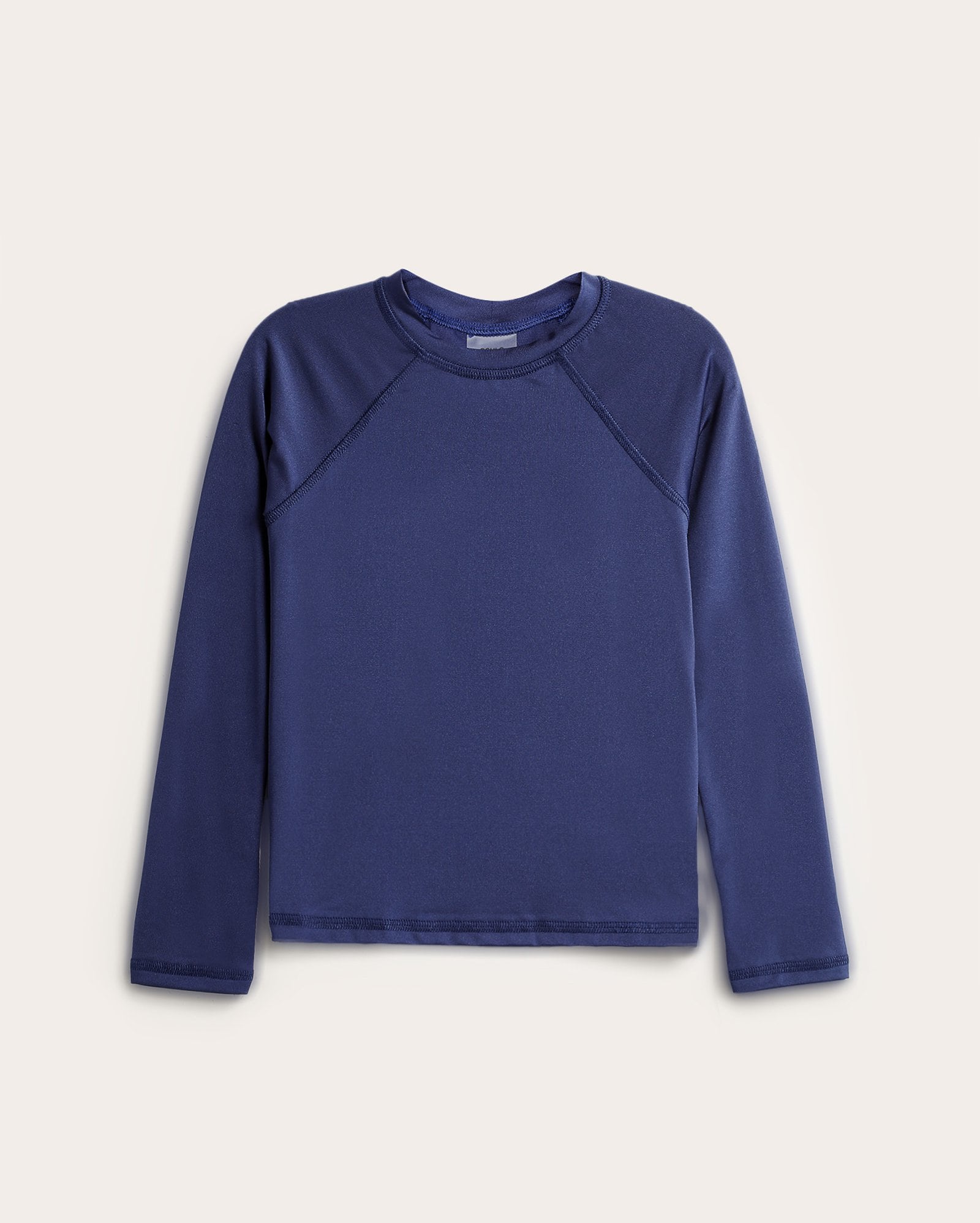 Camiseta de praia infantil raglan 1-16A - azul - Azul Escuro
