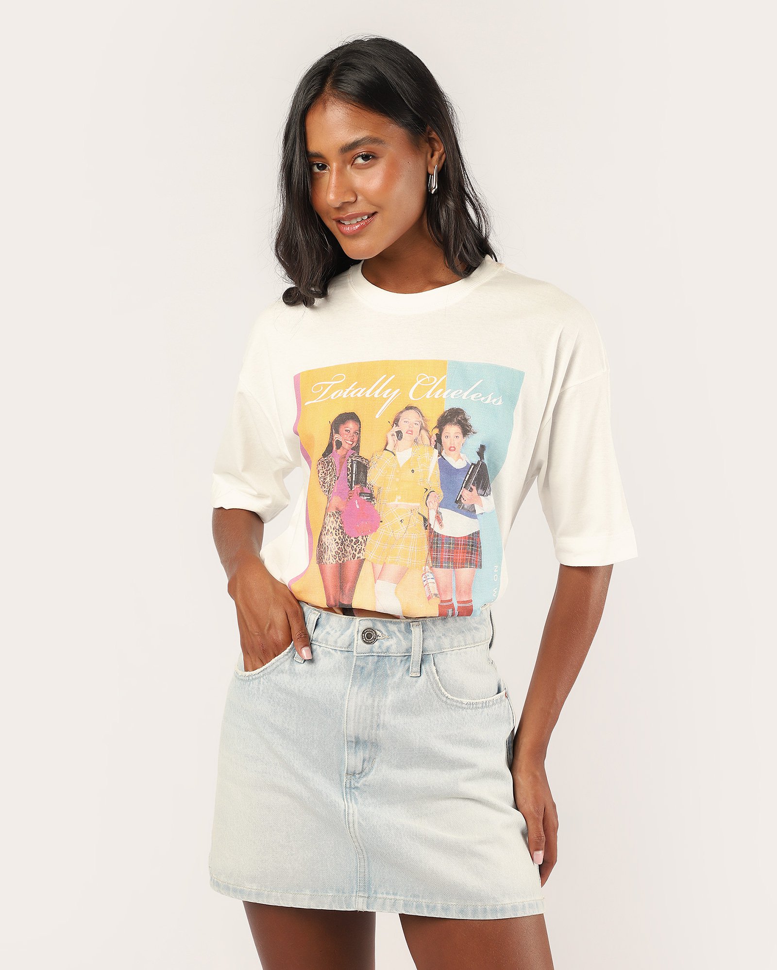 Camiseta feminina oversized Patricinhas - branca | Paramount