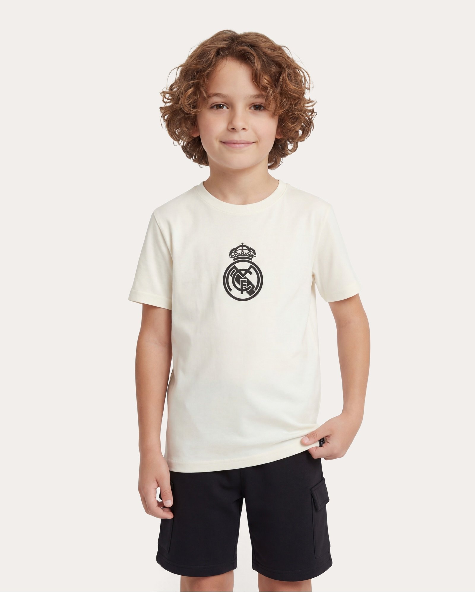 Camiseta infantil Logo 6-14A - branca | Real Madrid