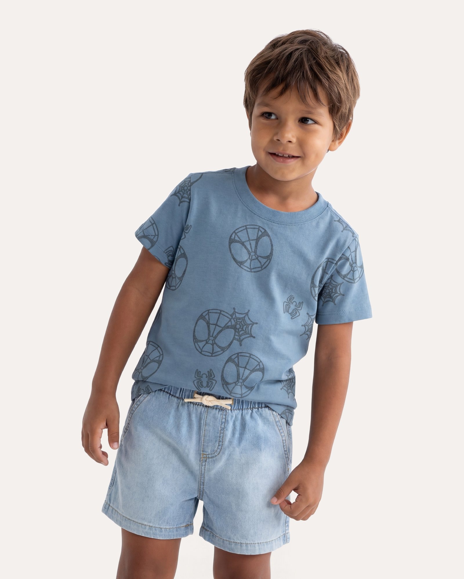 Camiseta infantil Homem-Aranha 1-6A - azul | Marvel