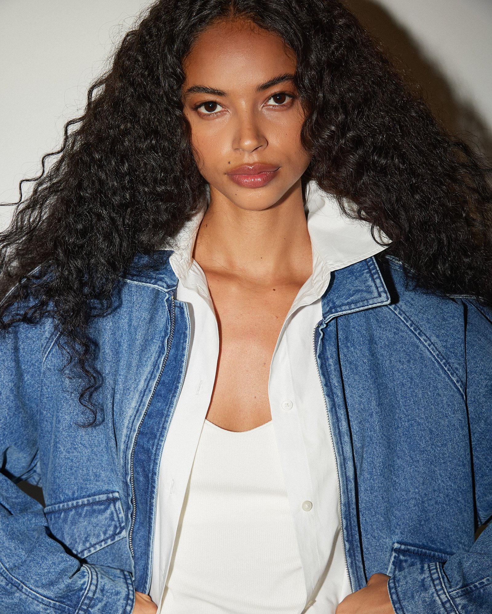 Riachuelo | Jaqueta jeans feminina estonada - denim médio | Pool Jeans