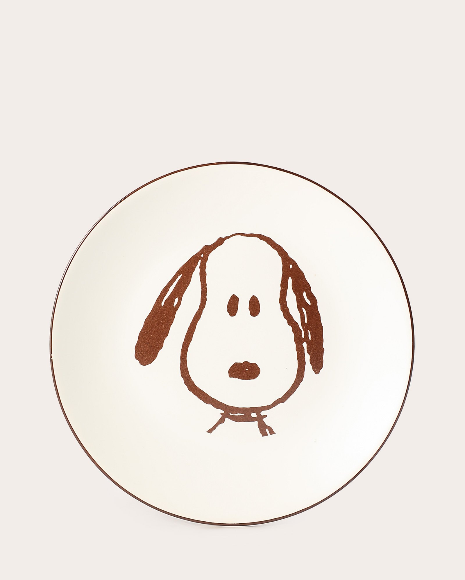 Prato de sobremesa cerâmica Snoopy 20cm - bege | Peanuts