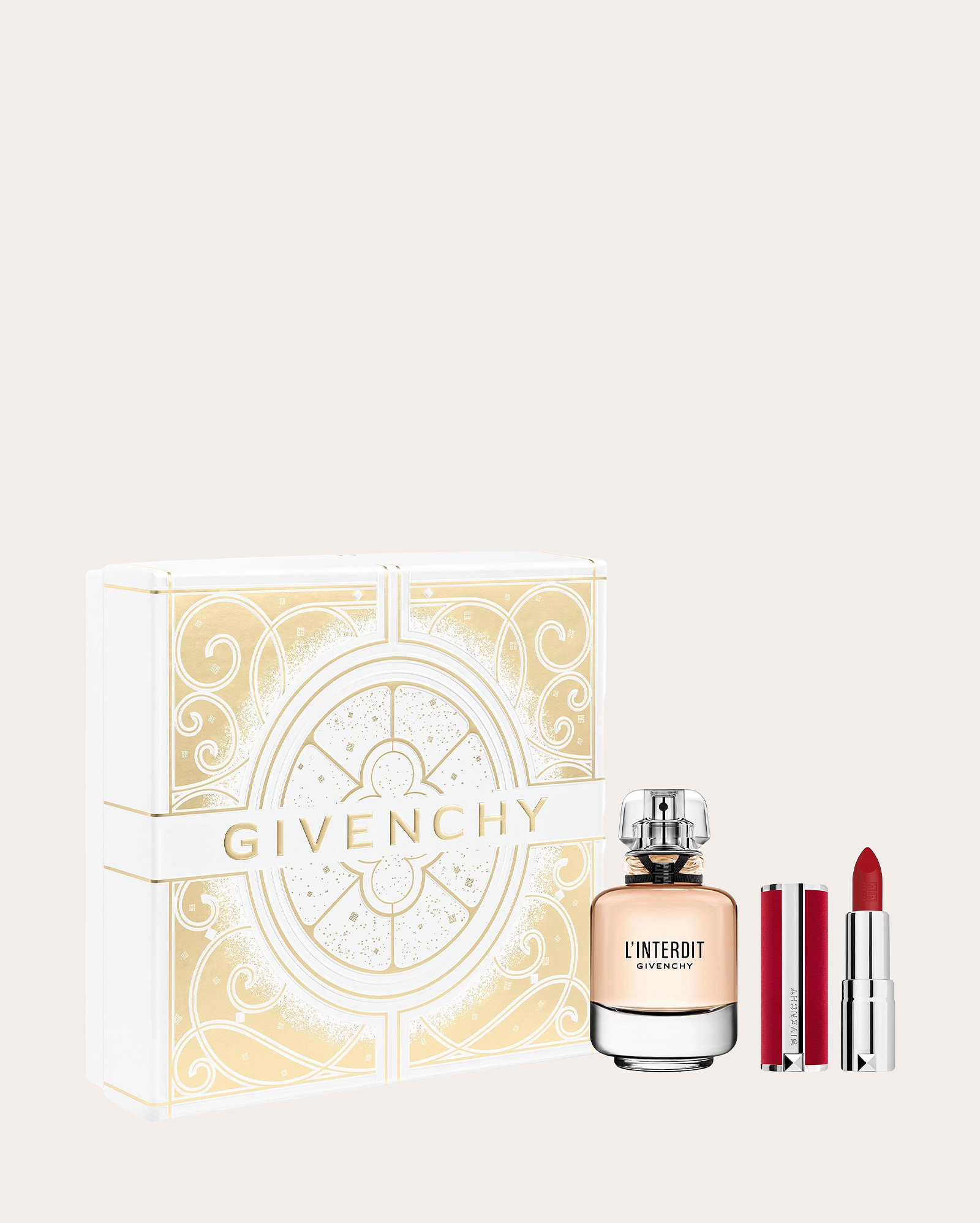 Kit perfume feminino L'Interdit EDP 80ml + batom Deep Velvet N37 3,4g | Givenchy