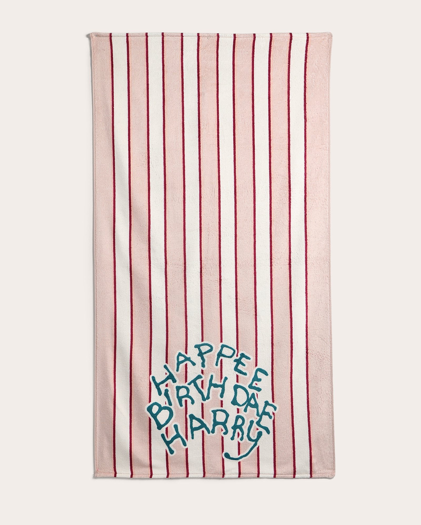 Toalha de banho velour happee birthdae Harry - rosa | Casa Riachuelo