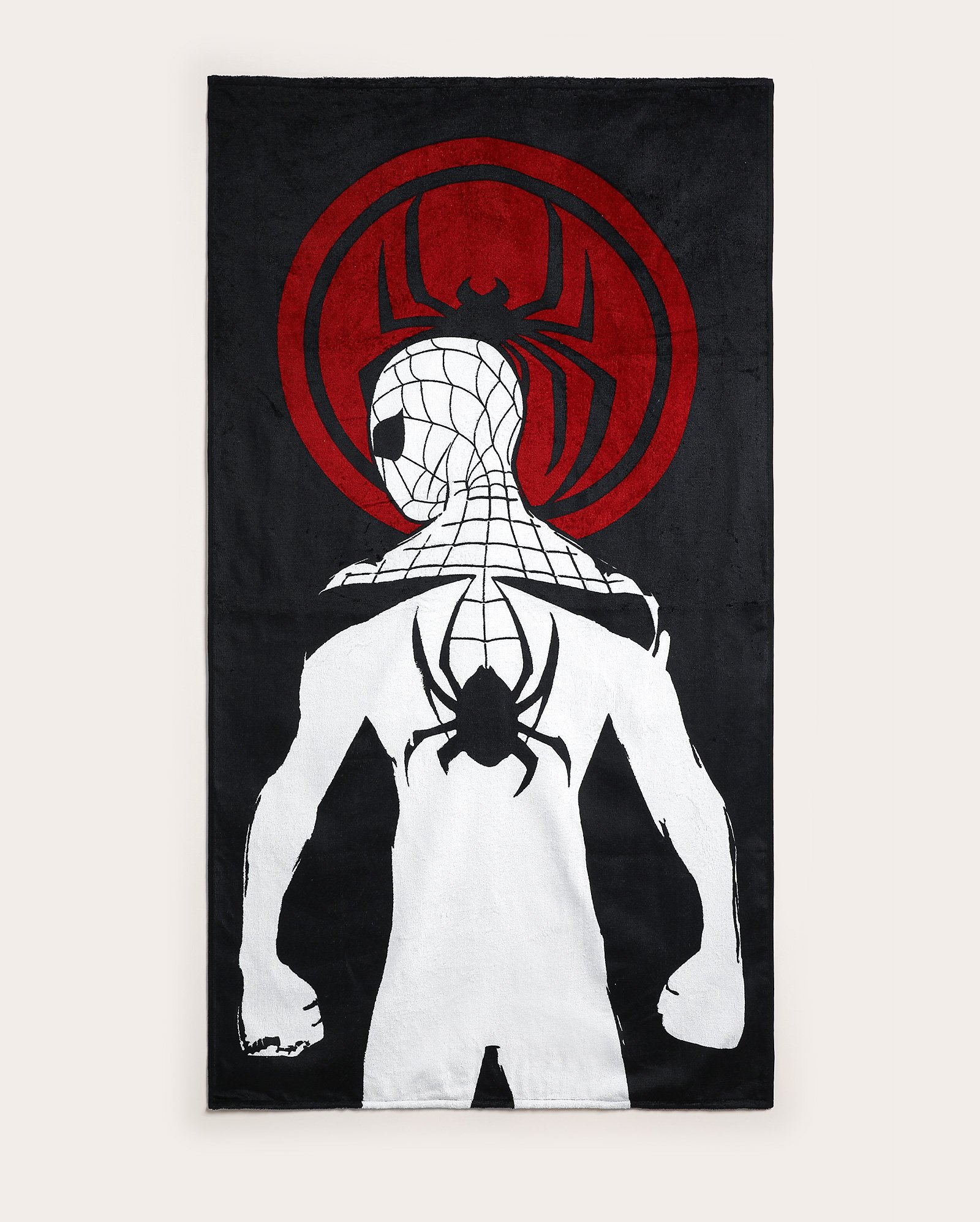 Toalha de banho velour Homem-Aranha - preta | Casa Riachuelo