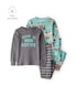 Pijama longo infantil 4 peças ready to tackle - multicor | Carter's