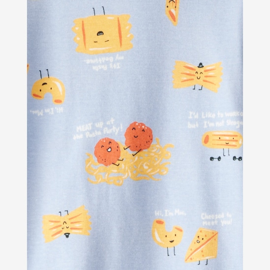 Pijama longo infantil 4 peças macarrão listras - multicor | Carter's