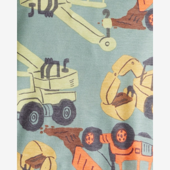 Pijama longo infantil 4 peças construção - multicor | Carter's