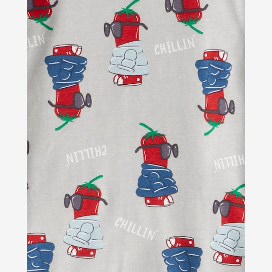 Pijama longo infantil 4 peças chillin' - multicor | Carter's
