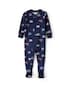 Macacão pijama infantil em plush soccer - azul | Carter's