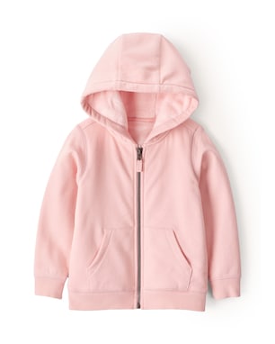 Blusa de moletom infantil com pelúcia - rosa | Carter's