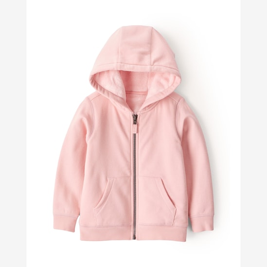 Blusa de moletom infantil com pelúcia - rosa | Carter's