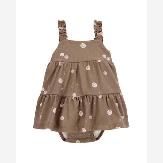 Banho de sol bebê florzinhas - marrom | Carter's