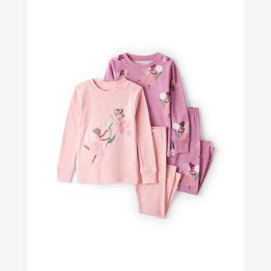 Pijama longo bebê 4 peças fadinhas - multicor | Carter's