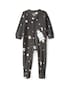 Macacão pijama bebê em fleece foguete - cinza | Carter's