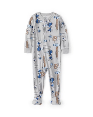 Macacão pijama bebê construção - cinza | Carter's