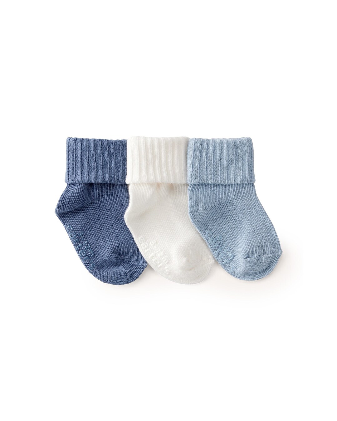 Kit meia bebê 3 pares cano dobrado - multicor | Carter'sde R$89,99 porR$ 79,9911% OFF