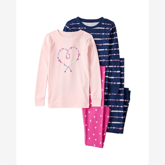Pijama longo infantil 4 peças dream lover - multicor | Carter's