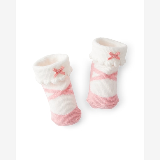 Kit meia bebê 2 pares sapatinho de ballet - rosa | Carter's