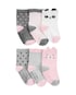 Kit meia bebê 6 pares animais e listras - multicor | Carter's