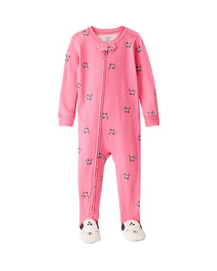Macacão pijama infantil dálmatas - rosa | Carter's
