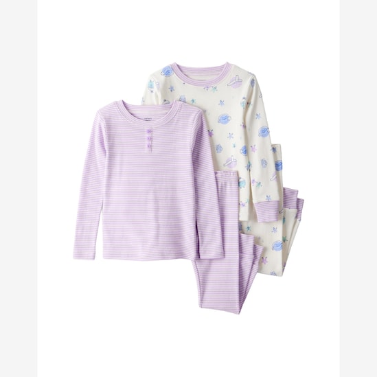 Pijama longo bebê 4 peças universo estelar - multicor | Carter's