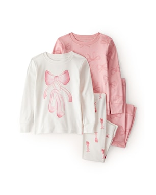 Pijama infantil 4 peças laços - multicor | Carter's