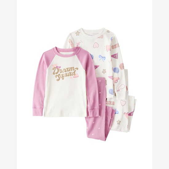 Pijama longo infantil 4 peças cheerleader - multicor | Carter's