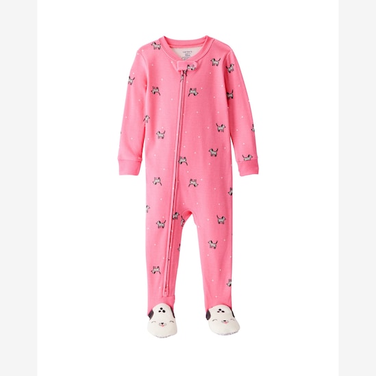 Macacão pijama bebê dálmatas - rosa | Carter's