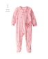 Macacão pijama bebê fleece flores e borboleta - rosa | Carter's