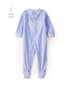 Macacão pijama bebê em fleece coração - azul | Carter's