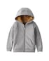 Moletom infantil com capuz peluciado - cinza | Carter's