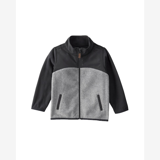 Jaqueta infantil com fleece - multicor | Carter's