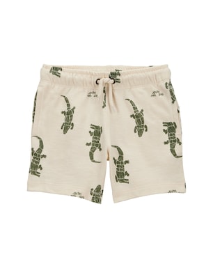 Bermuda infantil jacaré - bege | Carter's