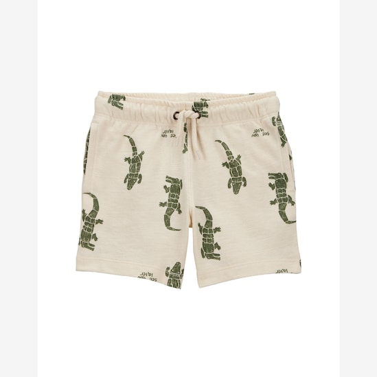 Bermuda infantil jacaré - bege | Carter's