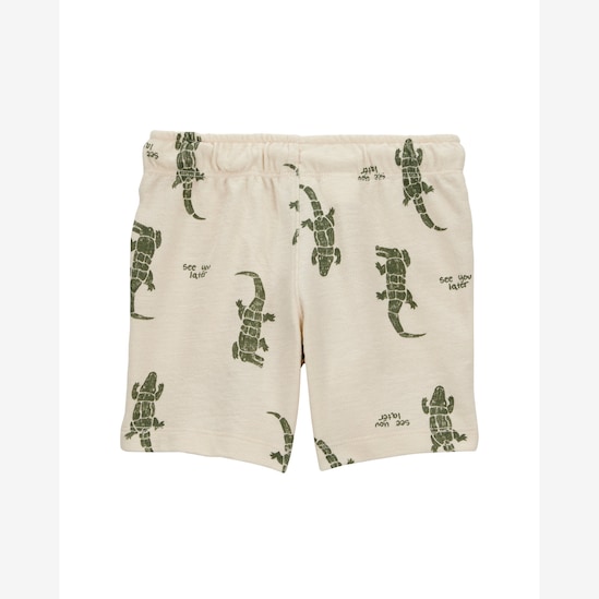 Bermuda infantil jacaré - bege | Carter's