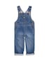 Jardineira jeans infantil barra dobrada - denim médio | OshKosh