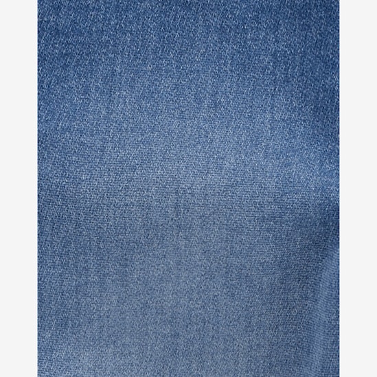 Jardineira jeans infantil barra dobrada - denim médio | OshKosh