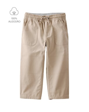 Calça infantil bolso cargo - bege | Carter's